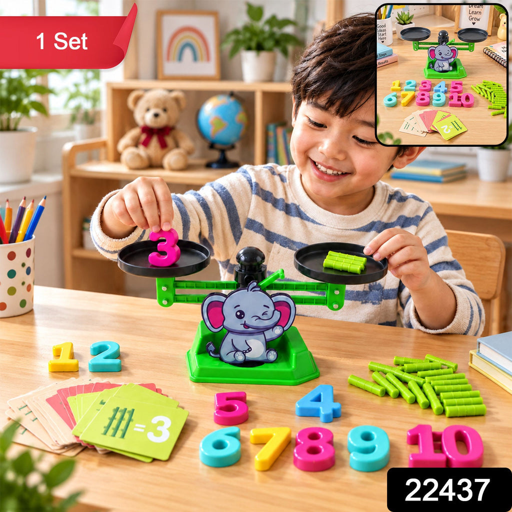 Elephant math balancing game for kids