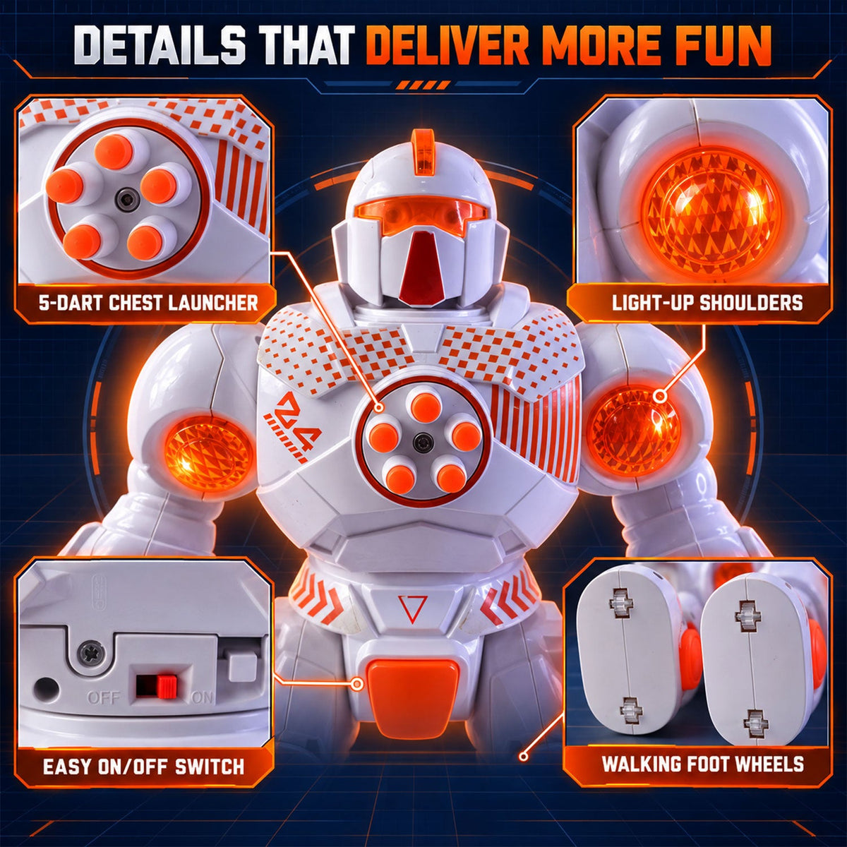 Musical dancing robot toy for kids, photo 4