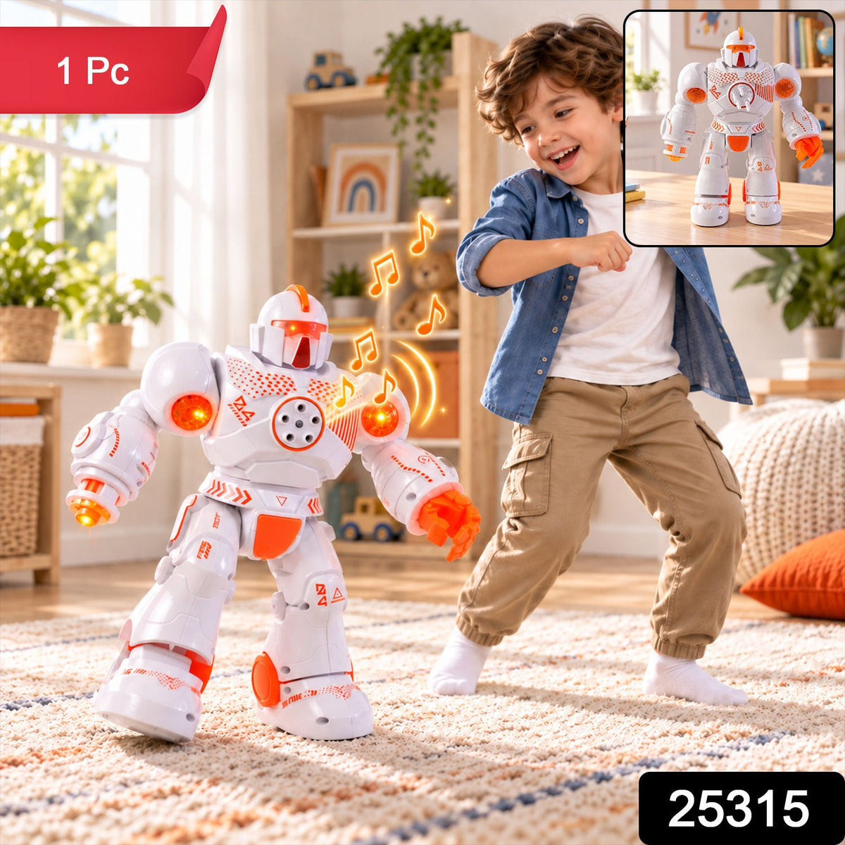 Musical dancing robot toy for kids