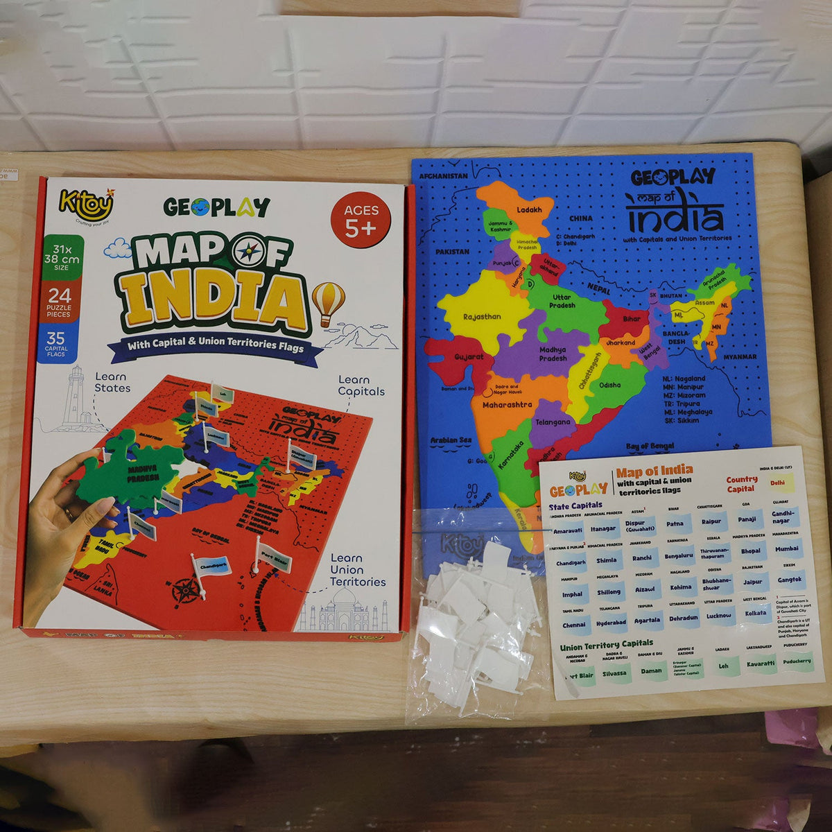 India map geography puzzle for kids, photo 7