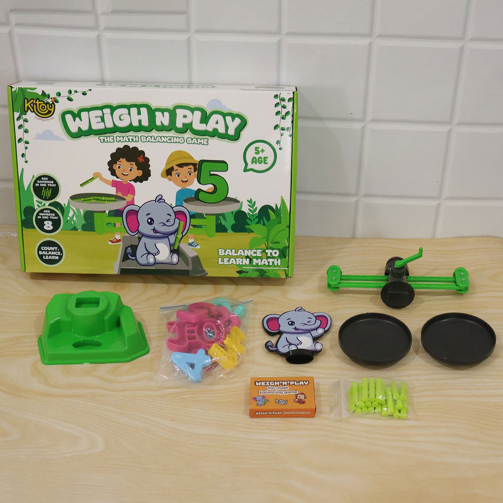 Elephant math balancing game for kids, photo 7