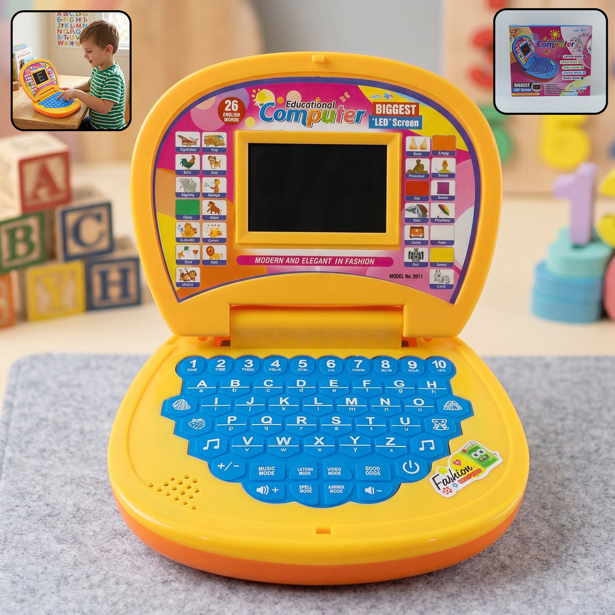 Kids educational laptop learning toy, photo 2