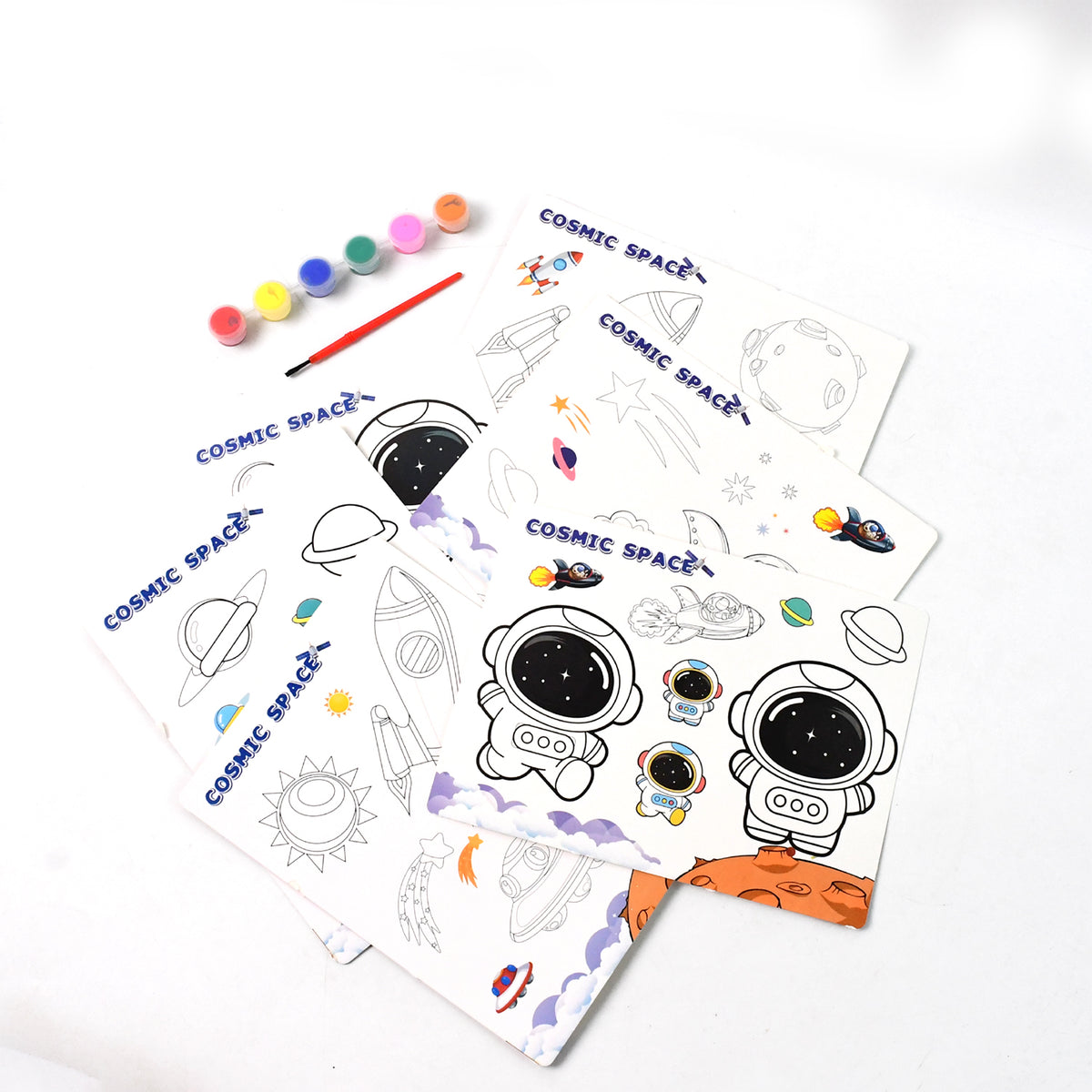 Space theme kids painting and colouring kit, photo 2
