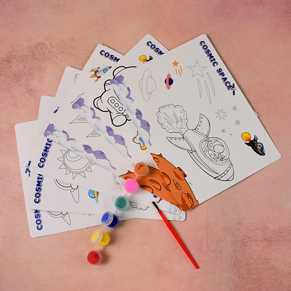 Space theme kids painting and colouring kit, photo 6