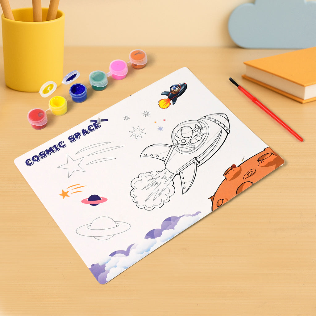 Space theme kids painting and colouring kit, photo 5
